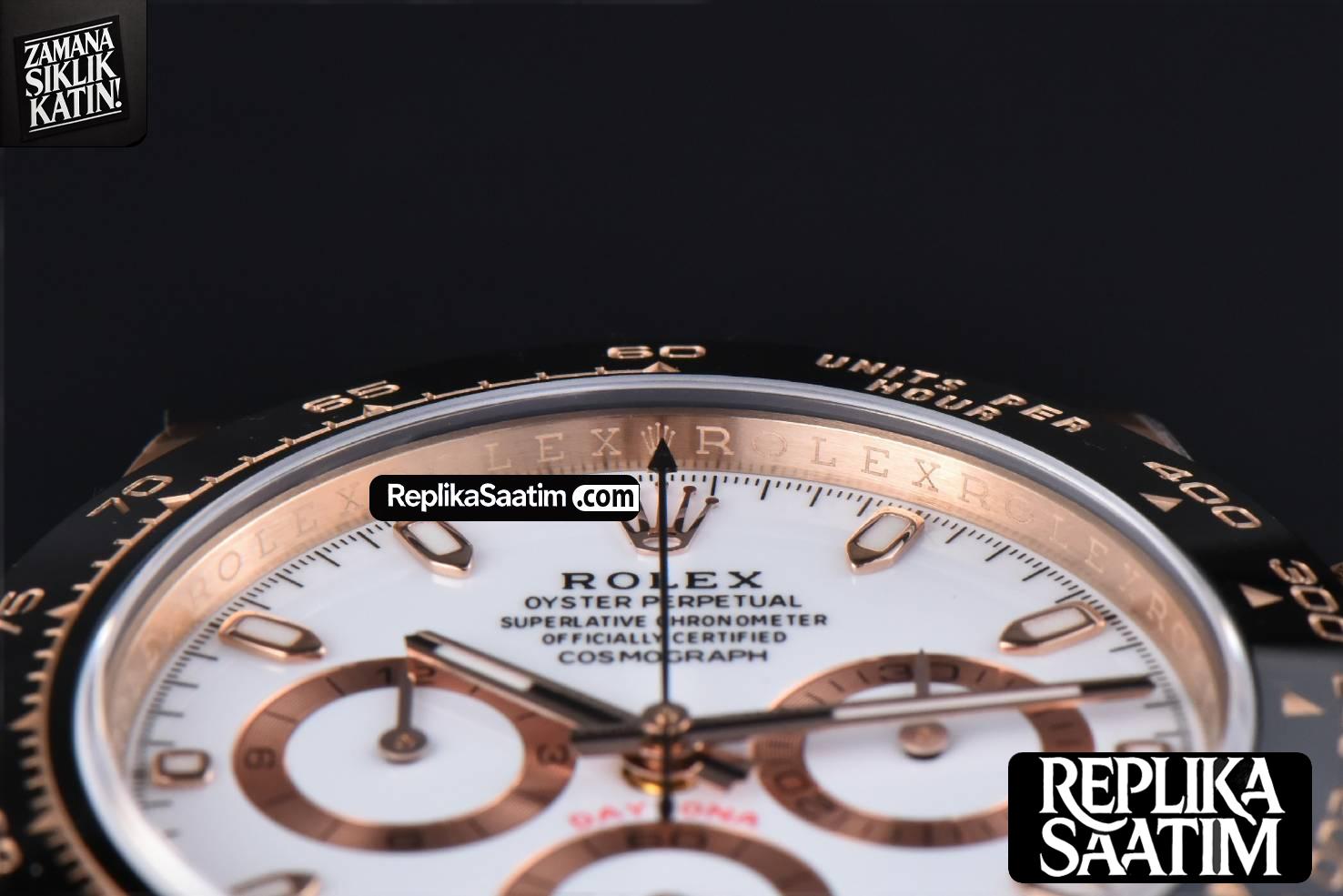 Daytona 116515 RG APSF White Dial Ceramic Bezel Lume Marker Oysterflex Strap Tungsten Version SH4130 -12