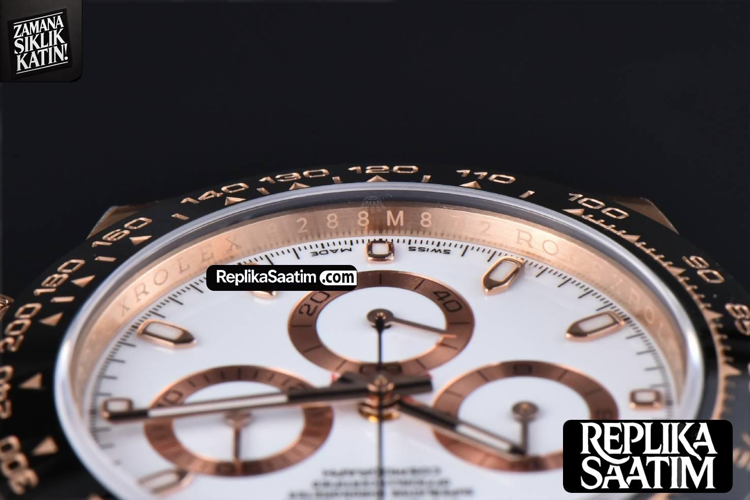 Daytona 116515 RG APSF White Dial Ceramic Bezel Lume Marker Oysterflex Strap Tungsten Version SH4130 -13