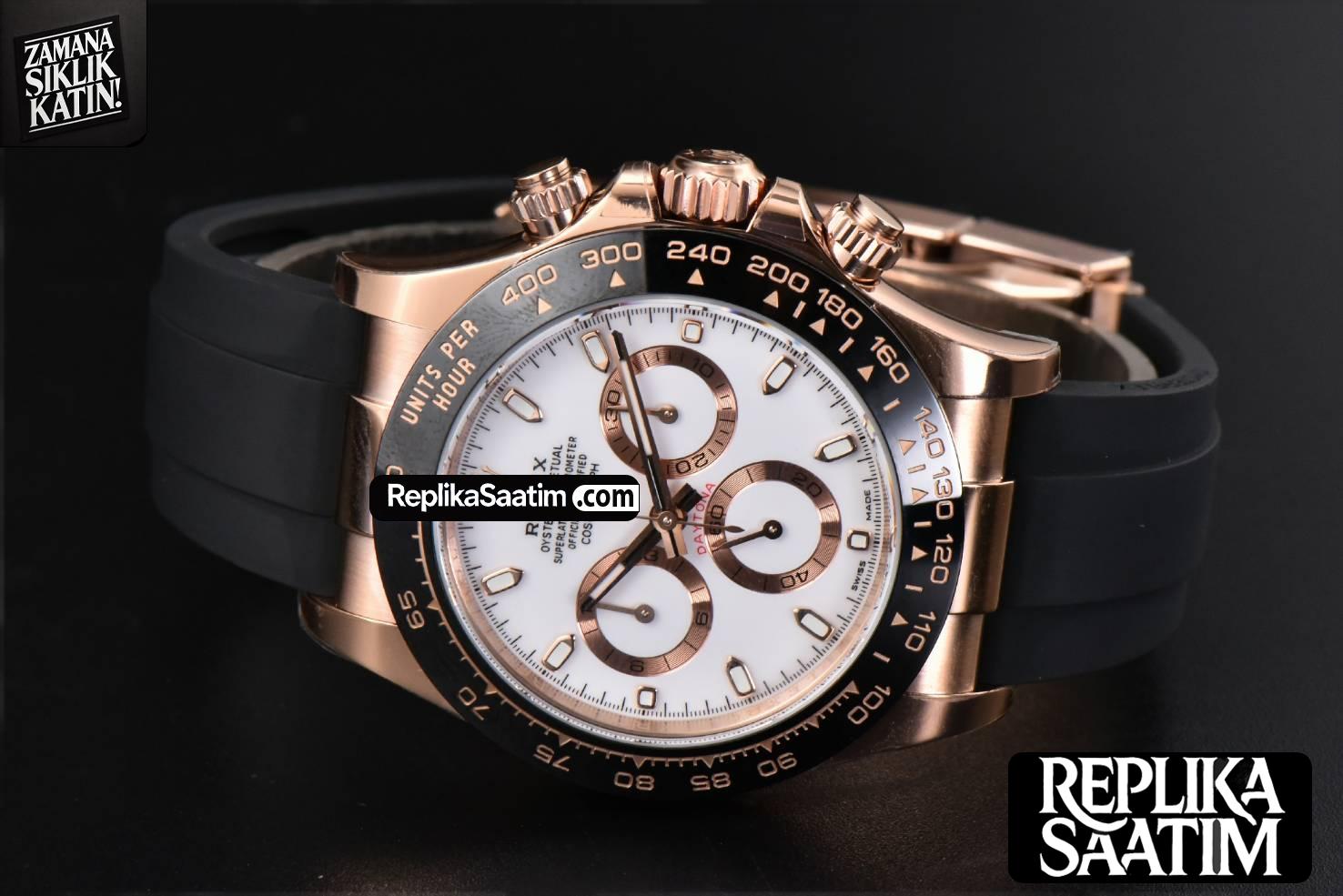 Daytona 116515 RG BTF Ceramic White/RG Dial Oysterflex Strap SA4130 -15