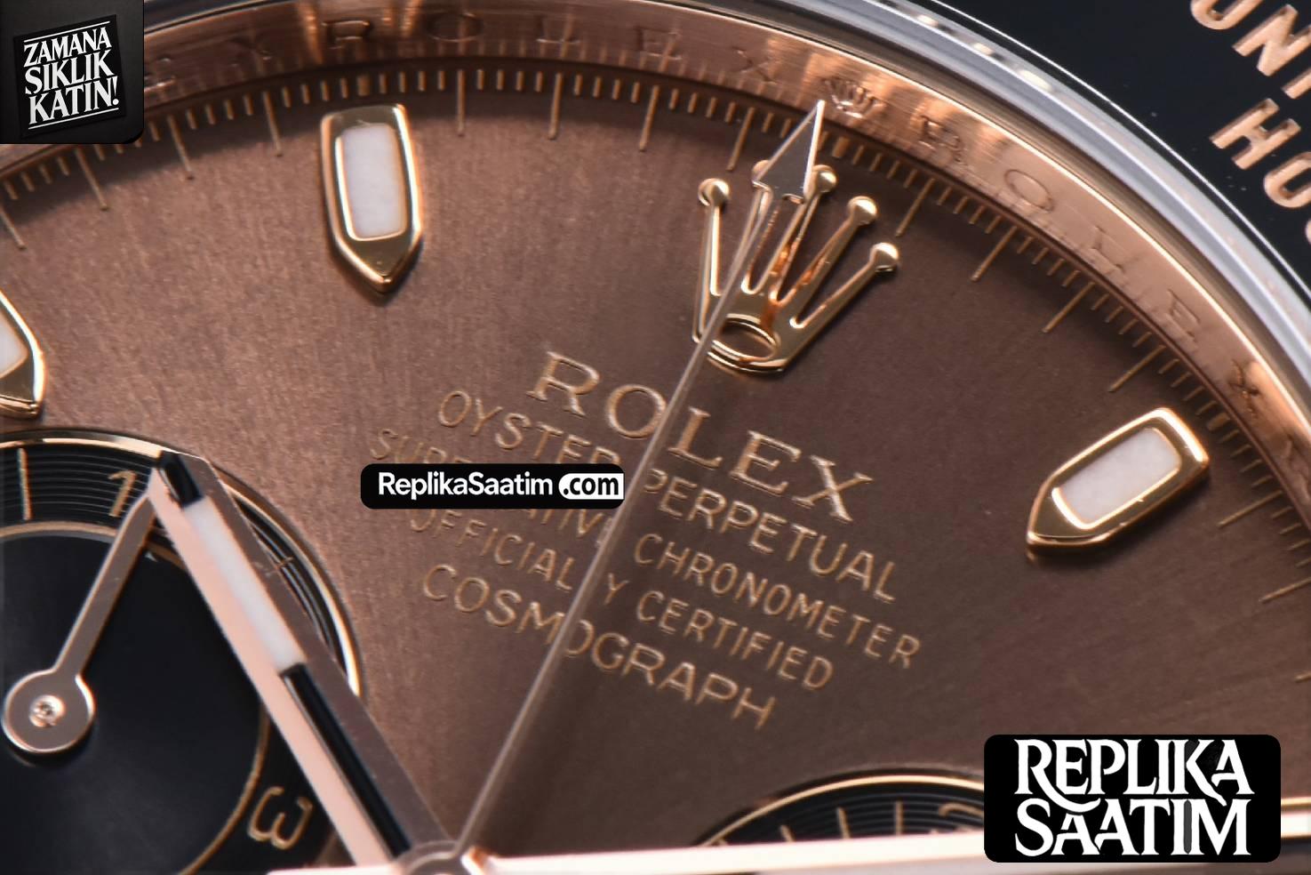 Daytona 116515 RG ZF Brown Black Subdial Oysterflex Strap SH4130 -04