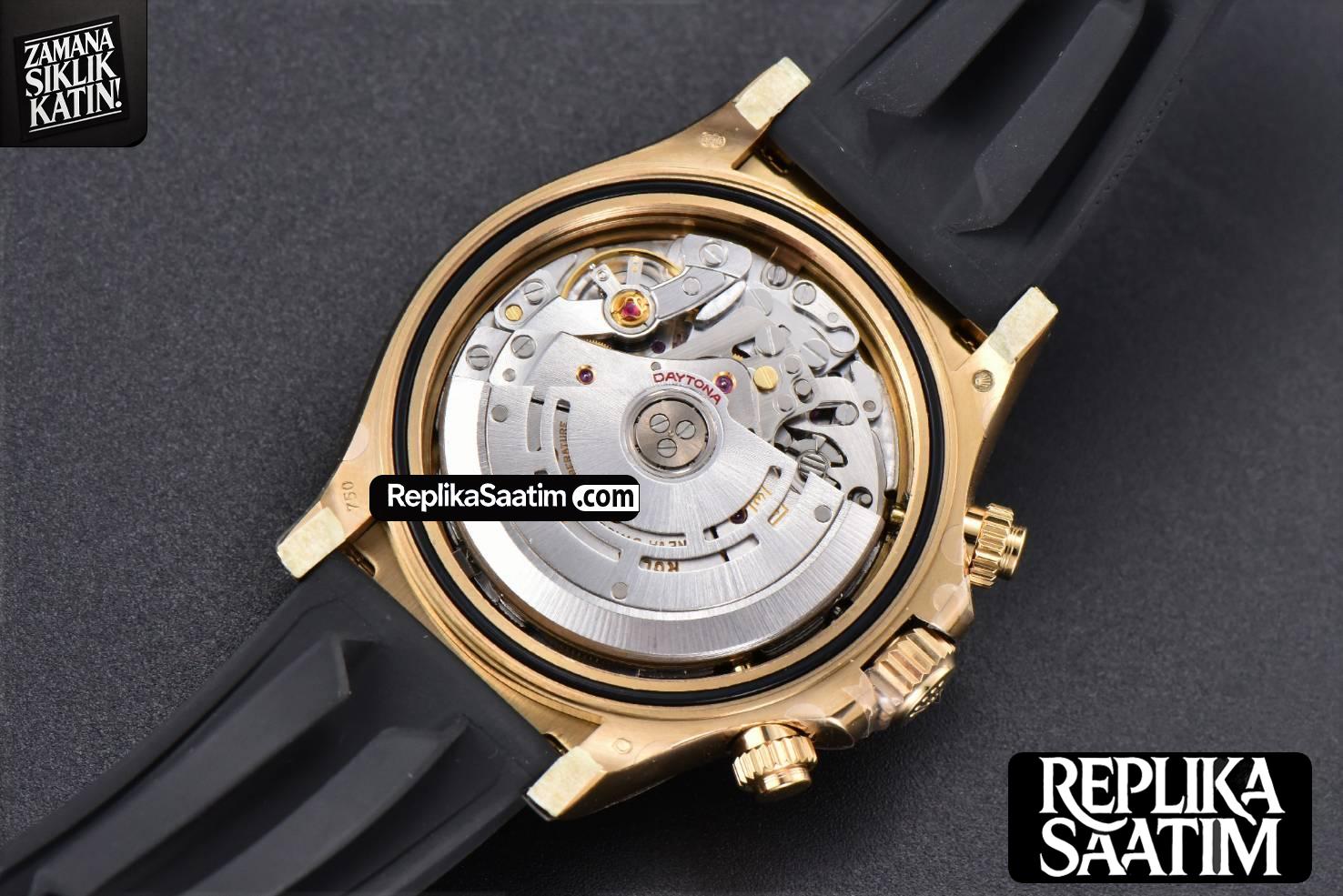 Daytona 116518 904L YG Clean CF Black Dial YG Subdial Oysterflex Strap SA4130 -19