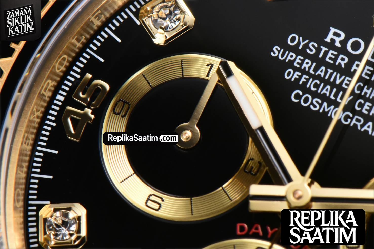 Daytona 116518 YG APSF Black Dial Ceramic Bezel Diamond Marker Oysterflex Strap Tungsten Version SH4130 -06