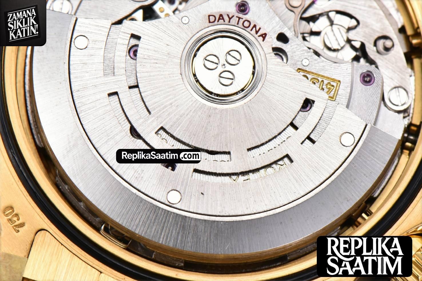 Daytona 116518 YG APSF Black Dial Ceramic Bezel Diamond Marker Oysterflex Strap Tungsten Version SH4130 -22