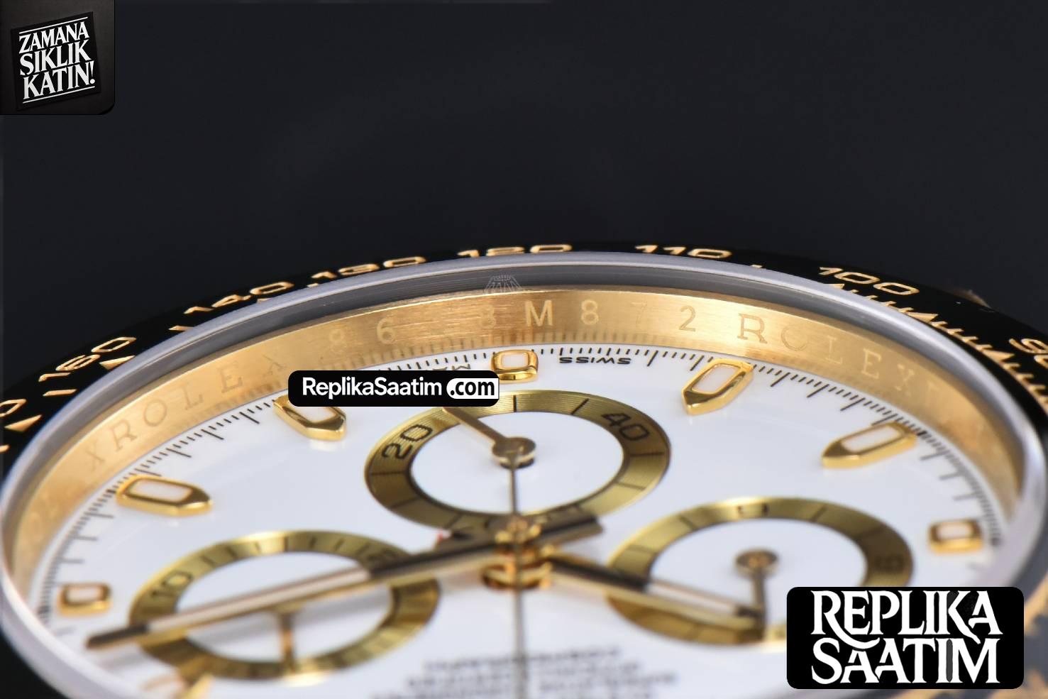 Daytona 116518 YG APSF White Dial Ceramic Bezel Lume Marker Oysterflex Strap Tungsten Version SH4130 -13