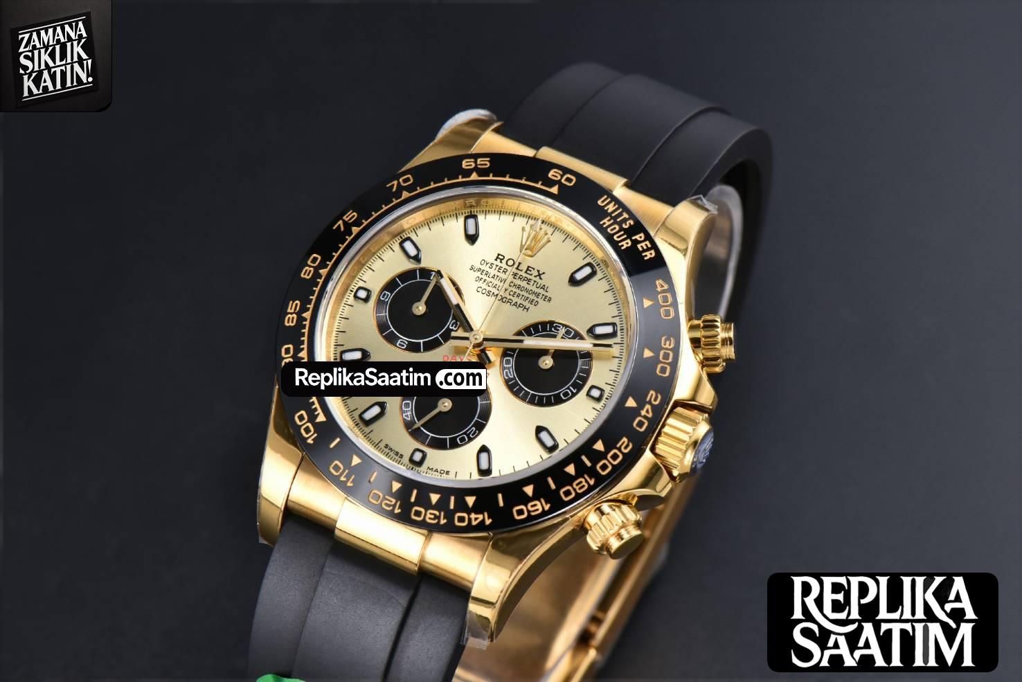 Daytona 116518 YG APSF YG/Black Dial Ceramic Bezel Lume Marker Oysterflex Strap Tungsten Version SH4130 -04