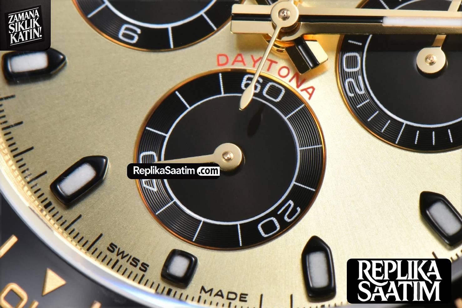 Daytona 116518 YG APSF YG/Black Dial Ceramic Bezel Lume Marker Oysterflex Strap Tungsten Version SH4130 -08