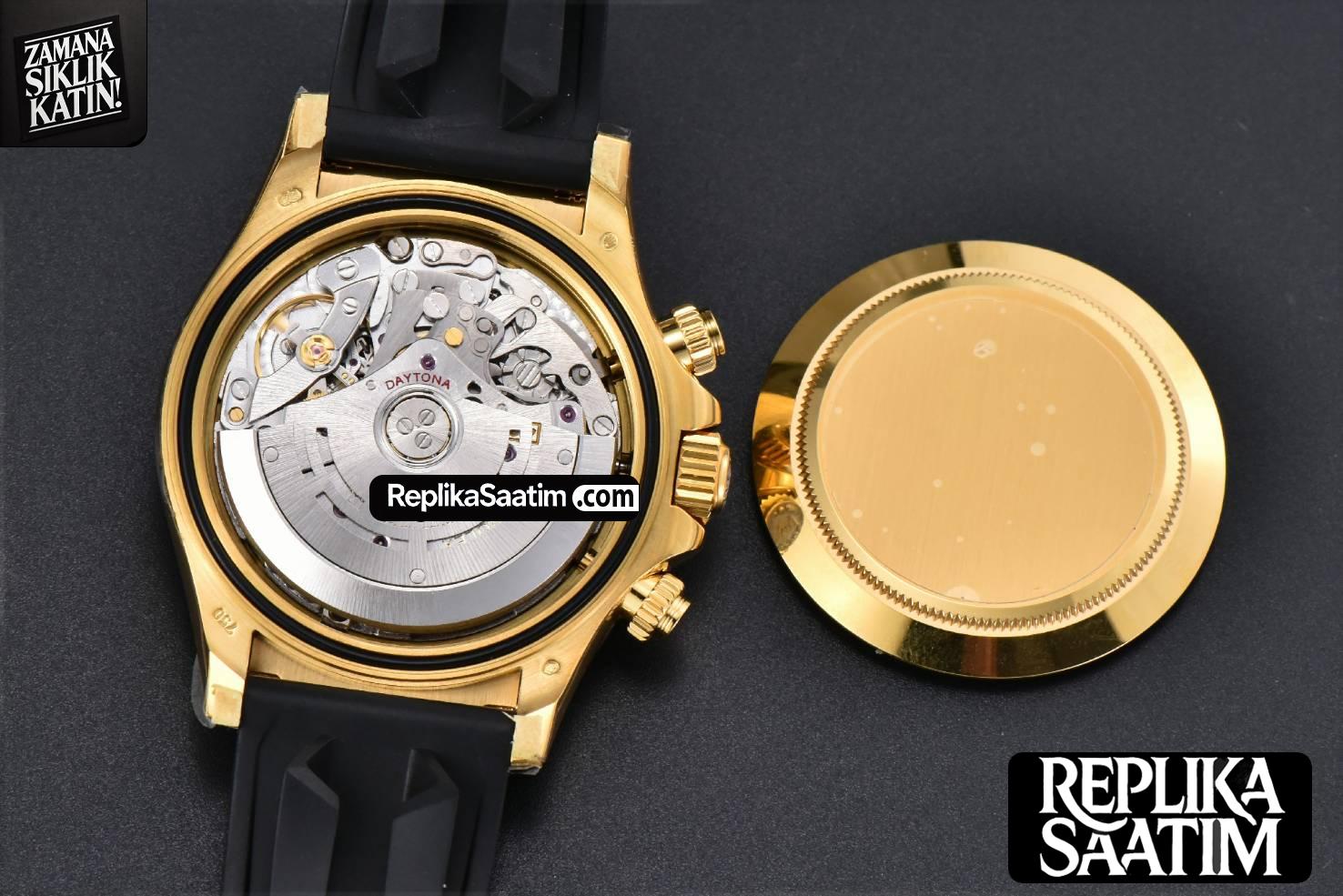 Daytona 116518 YG APSF YG/Black Dial Ceramic Bezel Lume Marker Oysterflex Strap Tungsten Version SH4130 -20
