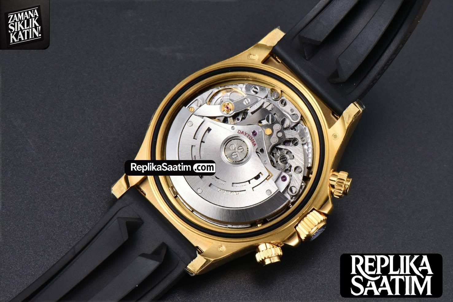 Daytona 116518 YG APSF YG/Black Dial Ceramic Bezel Lume Marker Oysterflex Strap Tungsten Version SH4130 -21