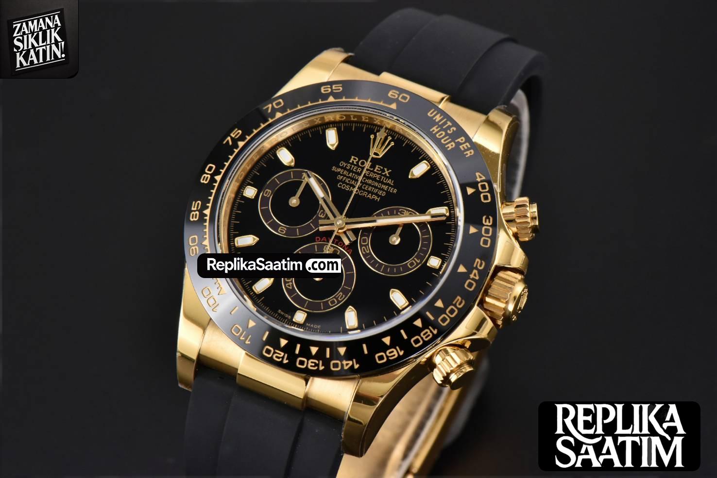 Daytona 116518 YG BTF Ceramic Black Dial Oysterflex Strap SA4130 -03