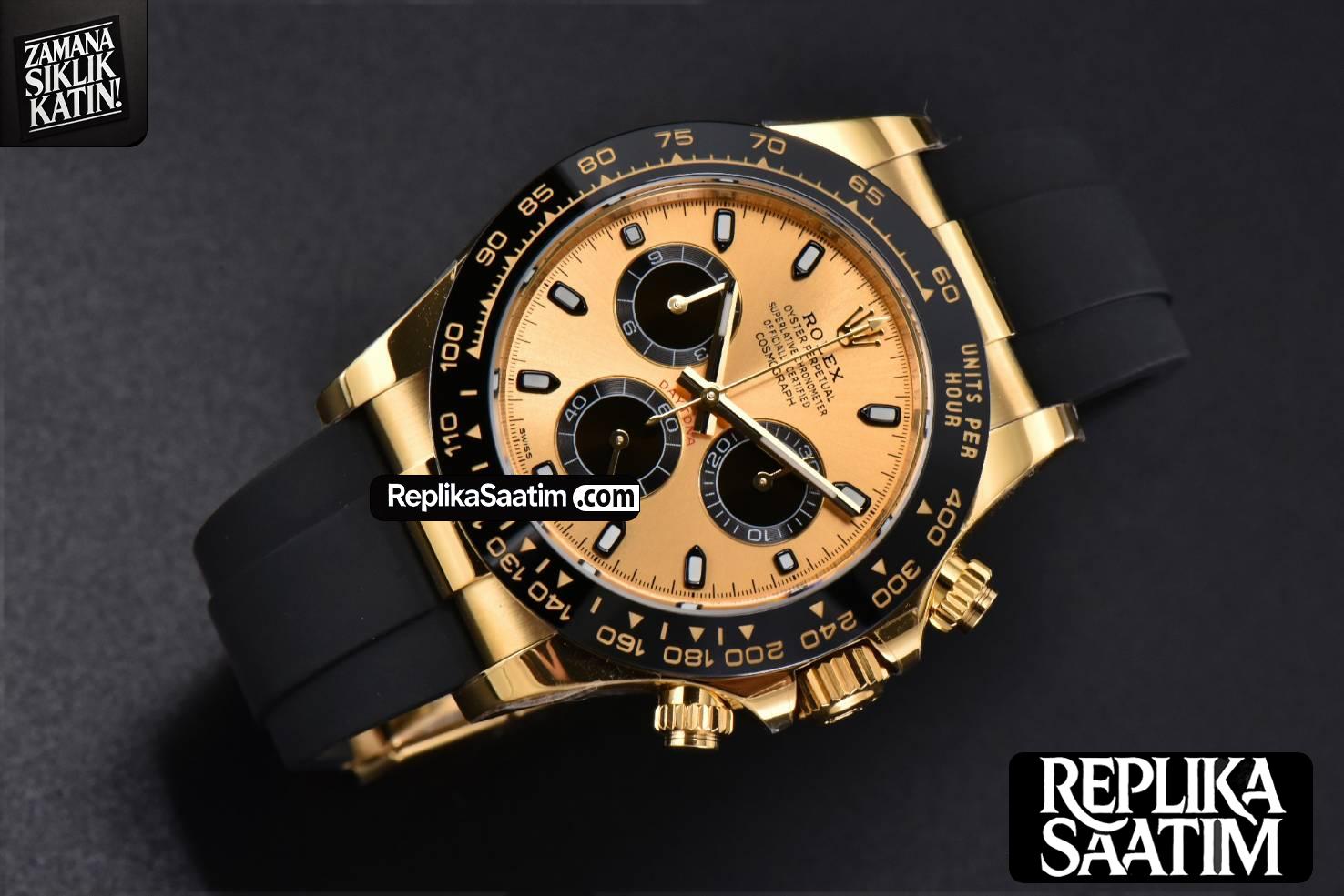 Daytona 116518 YG BTF Ceramic YG Dial Black Subdial Oysterflex Strap SA4130 -14