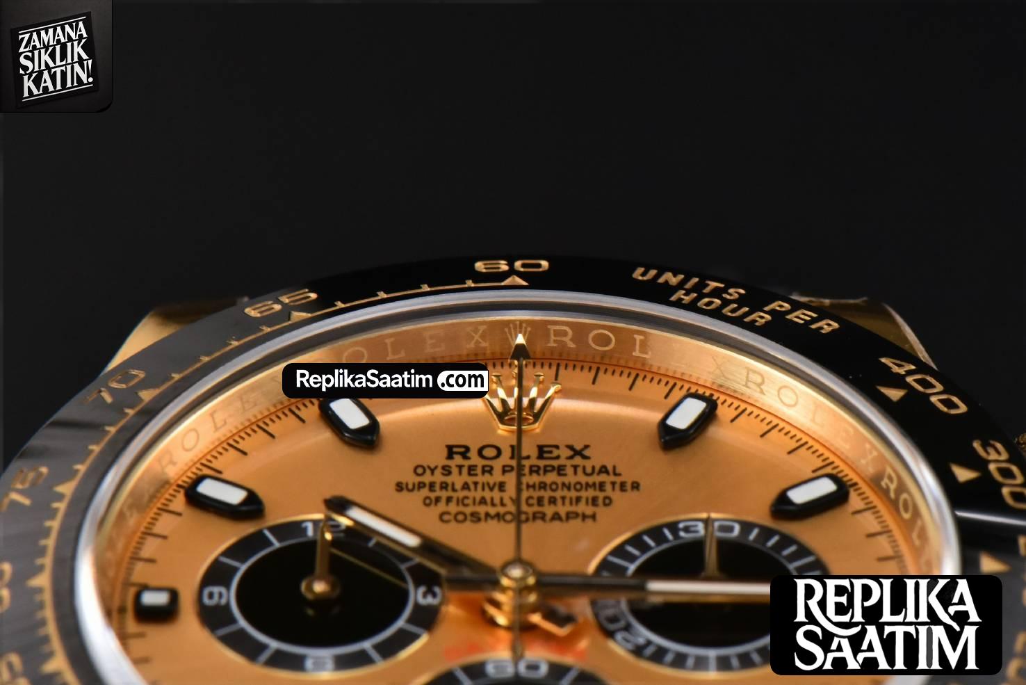 Daytona 116518 YG BTF Ceramic YG Dial Black Subdial Oysterflex Strap SA4130 -15