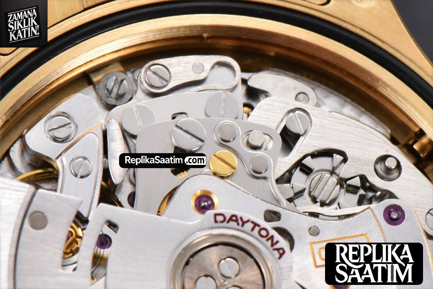 Daytona 116518 YG Clean CF Black Dial Diamond Marker Oysterflex Strap A4130 -28