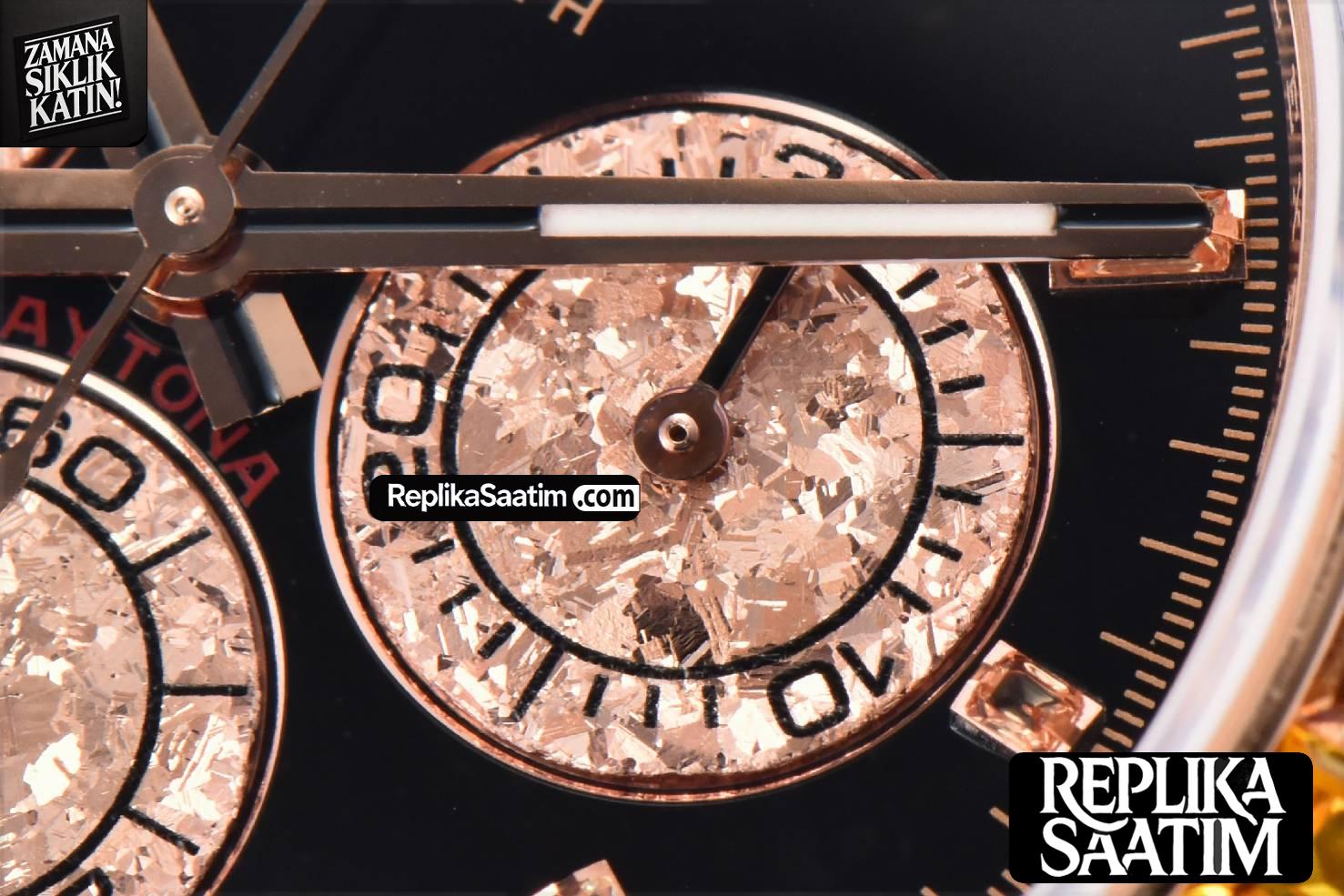 Daytona 116595 Customized Noob Rainbow Diamond RG Bezel Black Dial RG Bracelet SA4130 -07