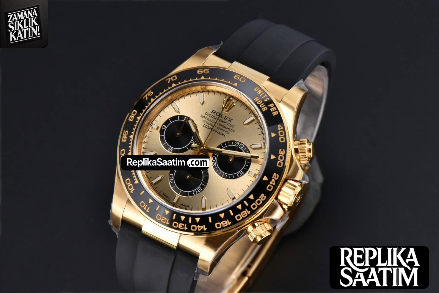 Daytona 126518 40mm Clean CF YG 904L YG Dial Black Bezel Oysterflex Strap DD4131 -03