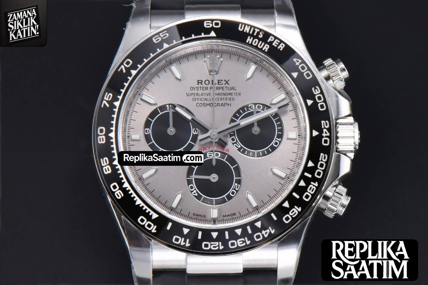 Daytona 126519 40mm Clean CF 904L Gray Dial Black Bezel Oysterflex Strap DD4131 -01