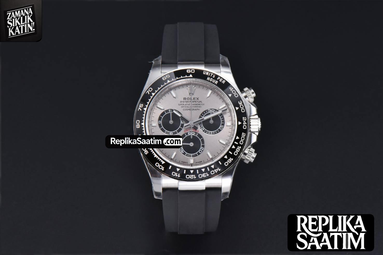 Daytona 126519 40mm Clean CF 904L Gray Dial Black Bezel Oysterflex Strap DD4131 -02