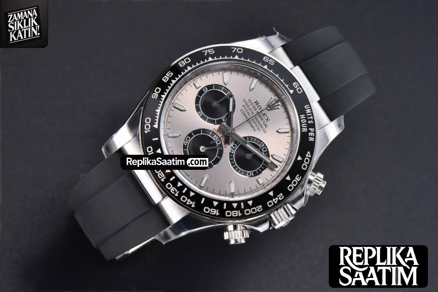 Daytona 126519 40mm Clean CF 904L Gray Dial Black Bezel Oysterflex Strap DD4131 -03