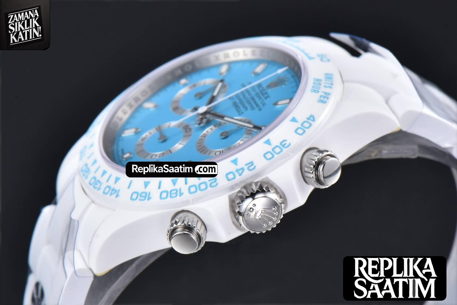 Daytona AETF White Ceramic Blue Dial Ceramic Bracelet SA4130 V2 -10