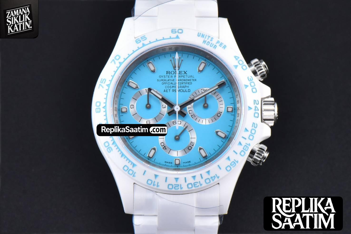 Daytona AETF White Ceramic Blue Dial Ceramic Bracelet SA4130 V2 -18