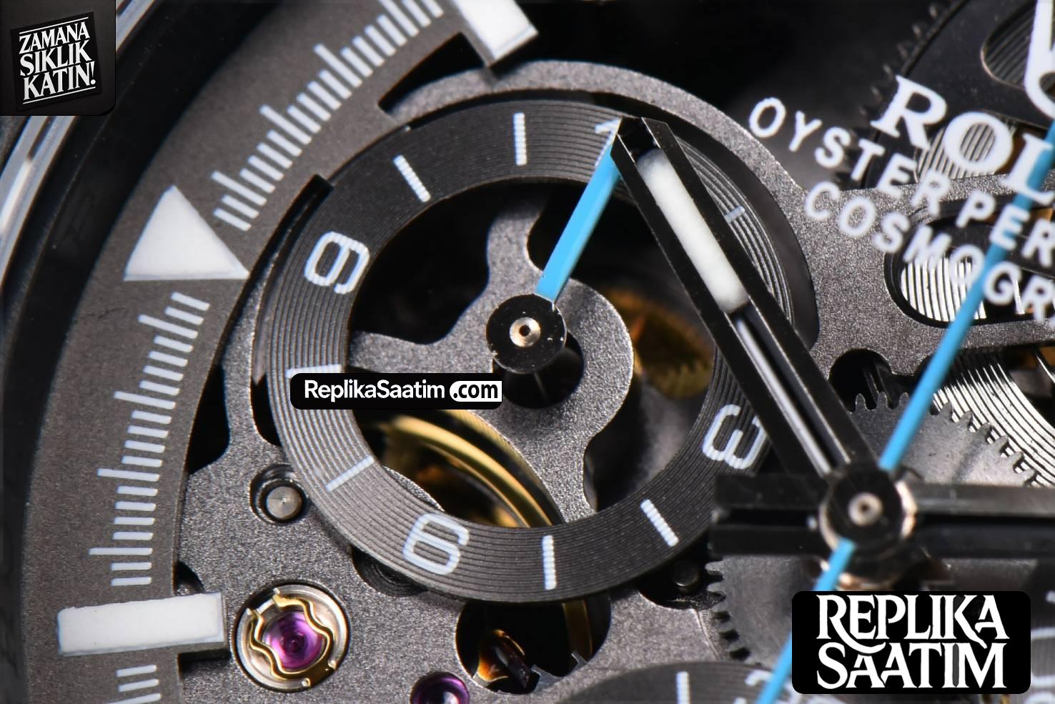 Daytona Montoya Carbon Fiber 40mm DIWF Skeleton Dial Blue Hand Black Nylon Strap 4130 -06