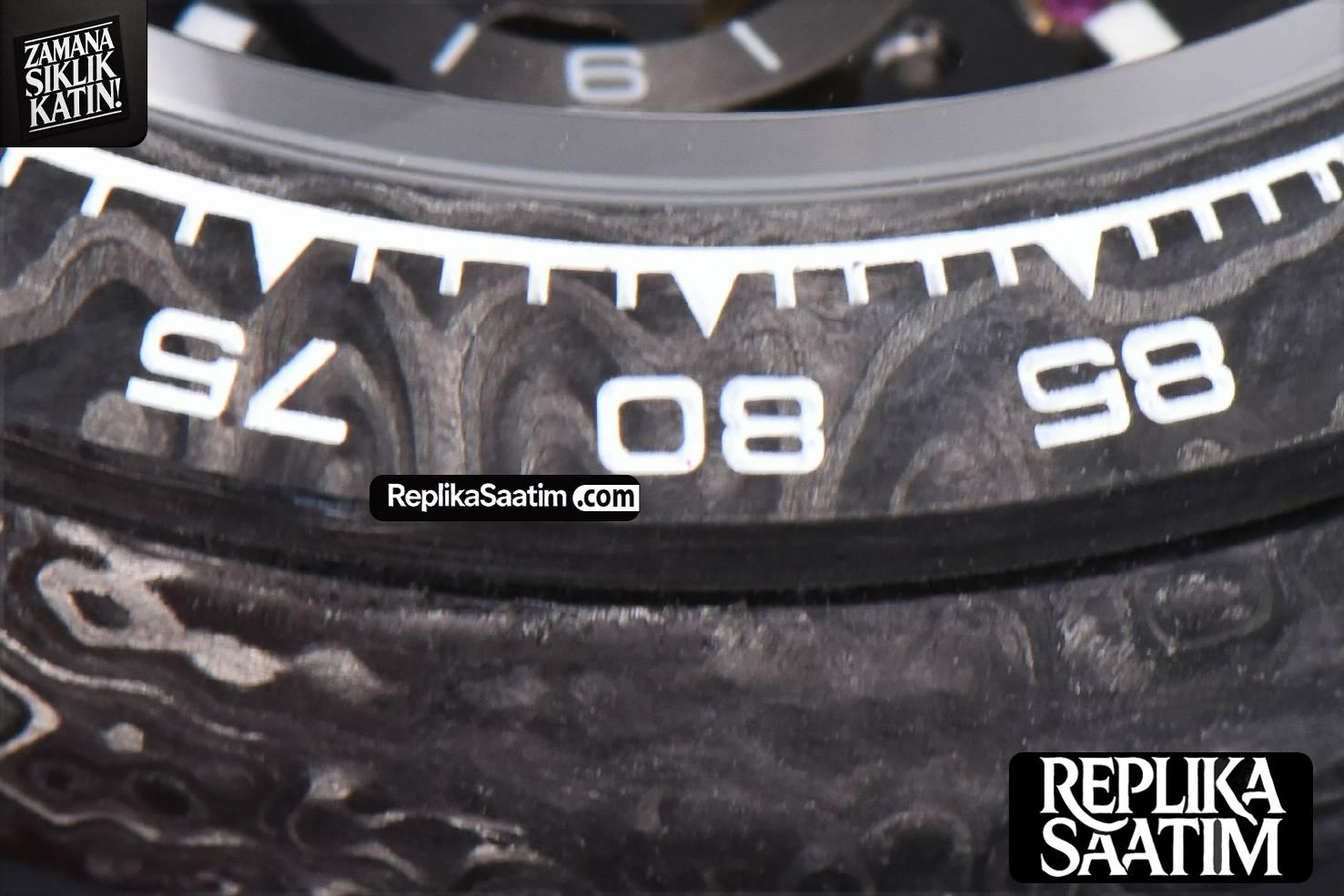 Daytona Montoya Carbon Fiber 40mm DIWF Skeleton Dial Blue Hand Black Nylon Strap 4130 -16