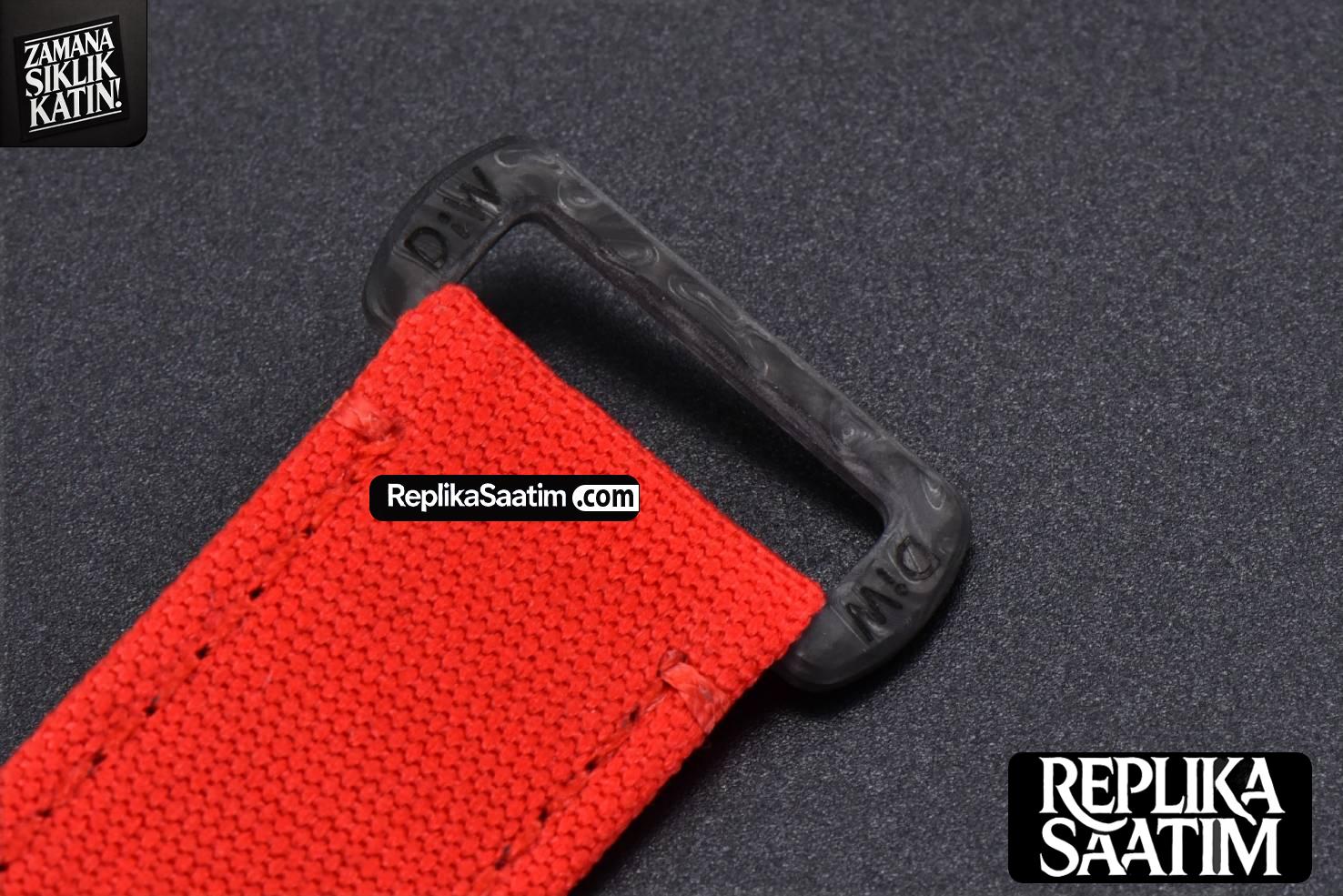 Daytona Montoya Carbon Fiber 40mm DIWF Skeleton Dial Red Nylon Strap 4130 -22