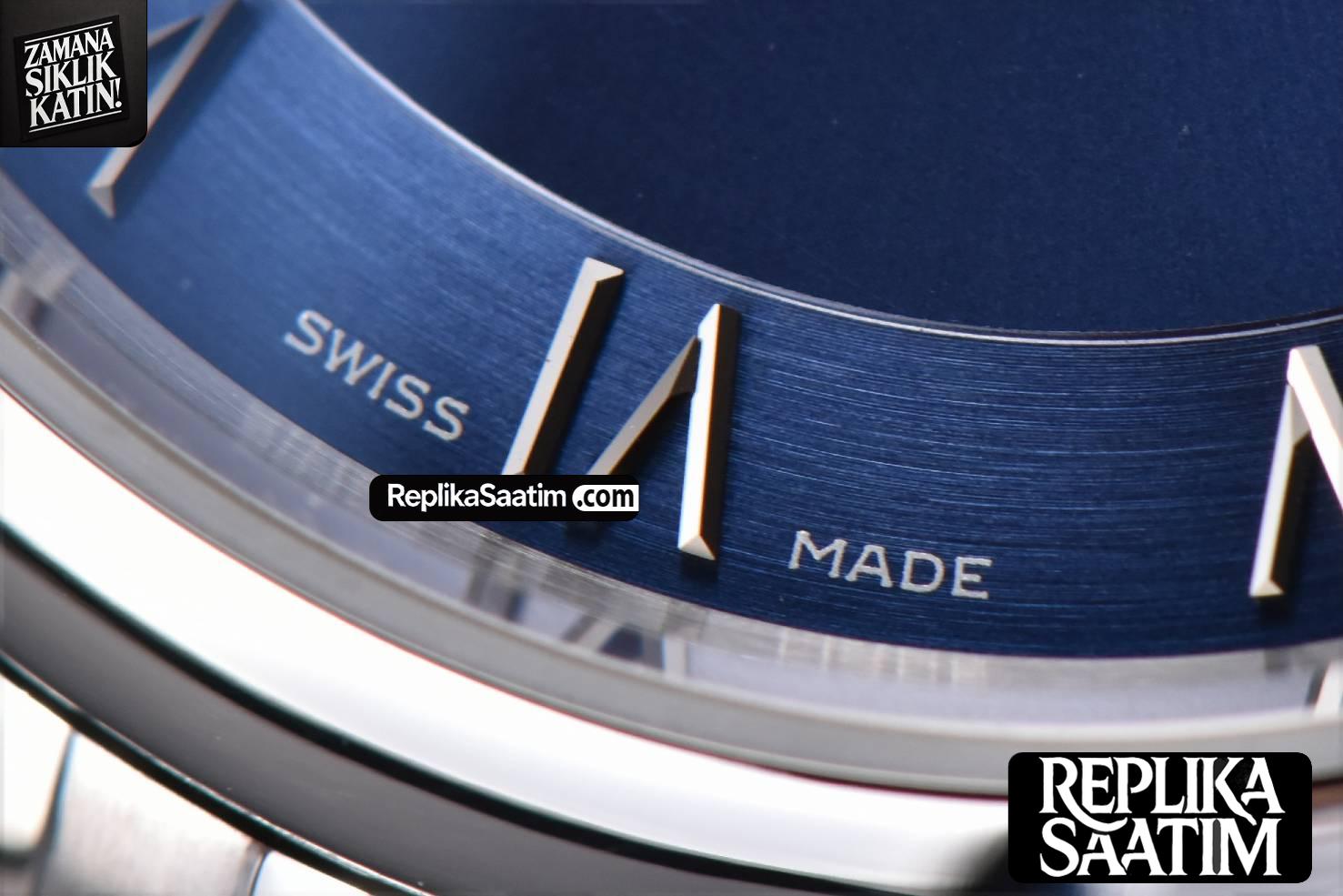De Ville Hour Vision VSF 41MM Blue Dial SS Bracelet A8500 -05