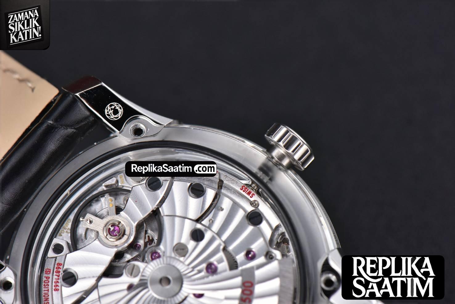 De Ville Hour Vision VSF 41MM Blue Dial SS Bracelet A8500 -15