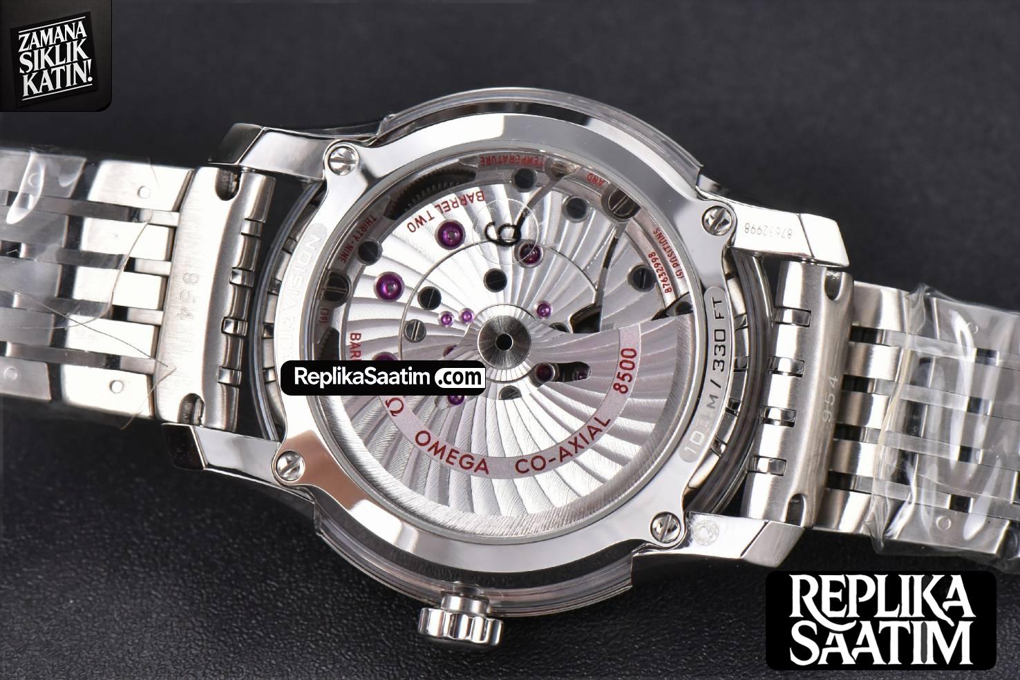 De Ville Hour Vision VSF 41MM White/Silver Dial SS Bracelet A8500 -14