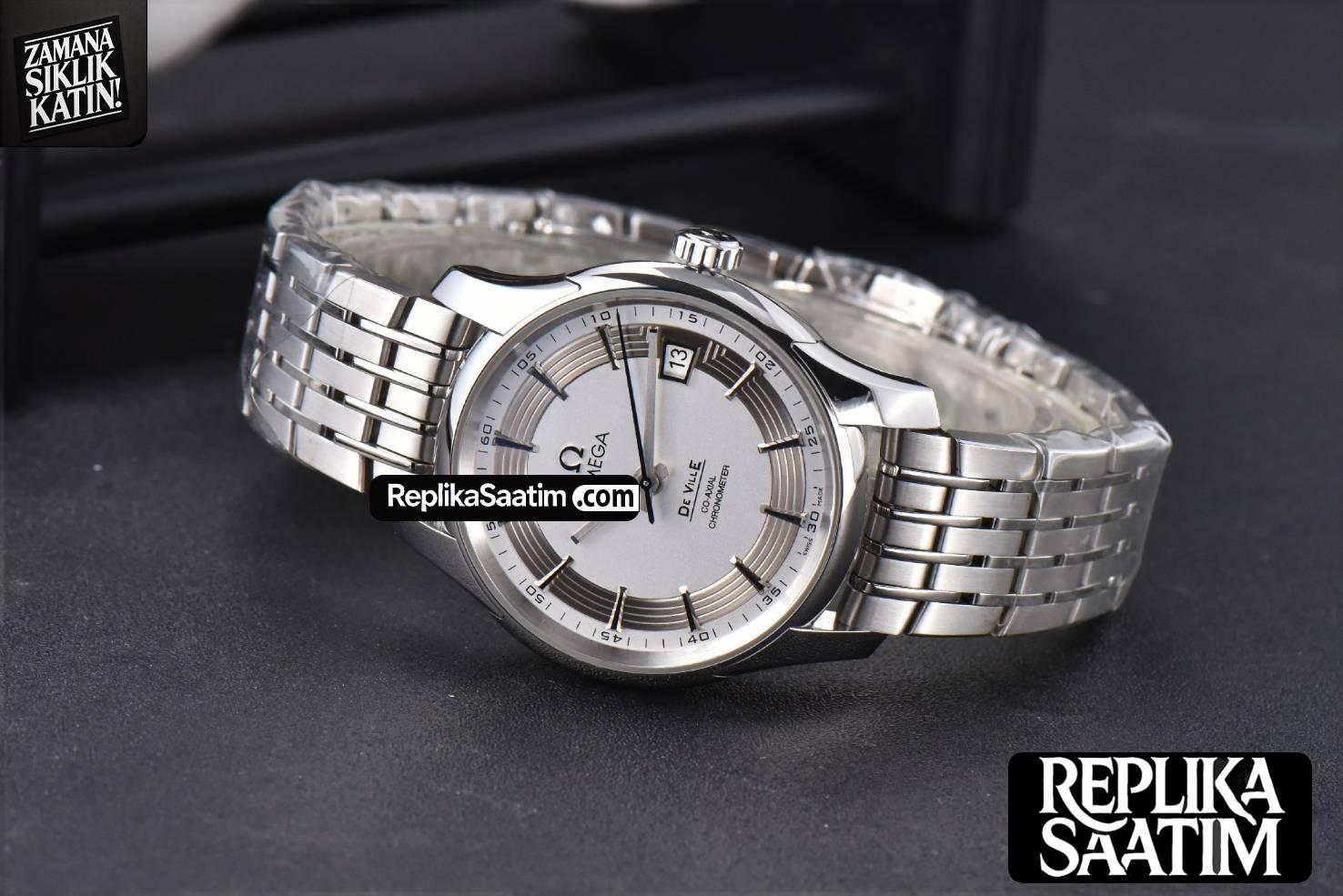 De Ville Hour Vision VSF 41MM White/Silver Dial SS Bracelet A8500 -29