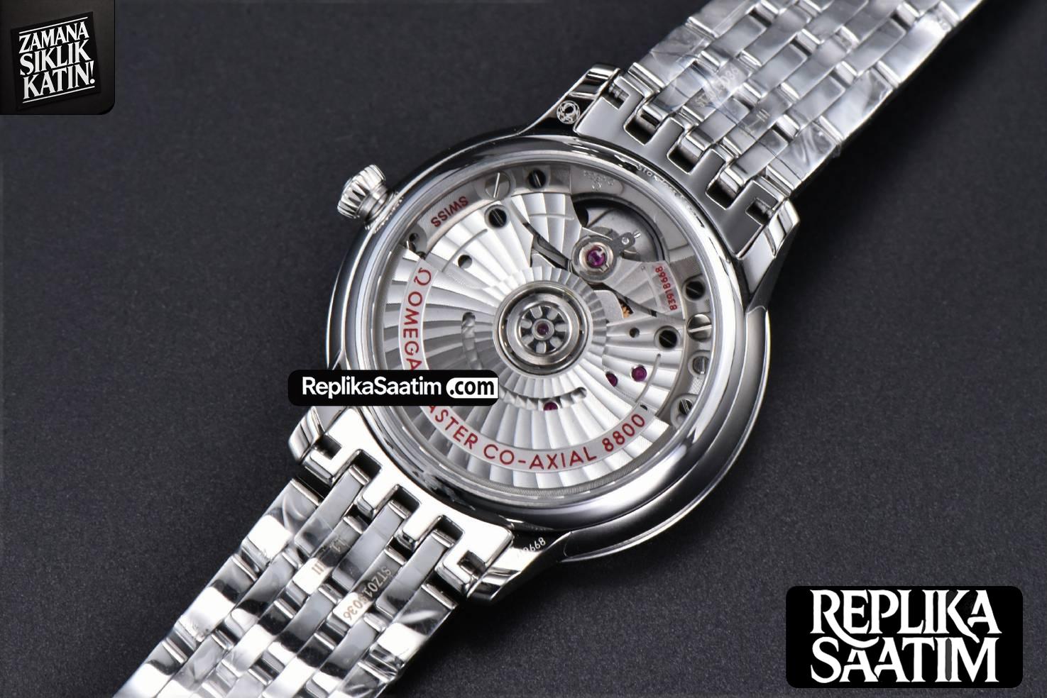 De Ville Prestige Ladies 34mm VSF Blue Dial Bracelet A8800 -12