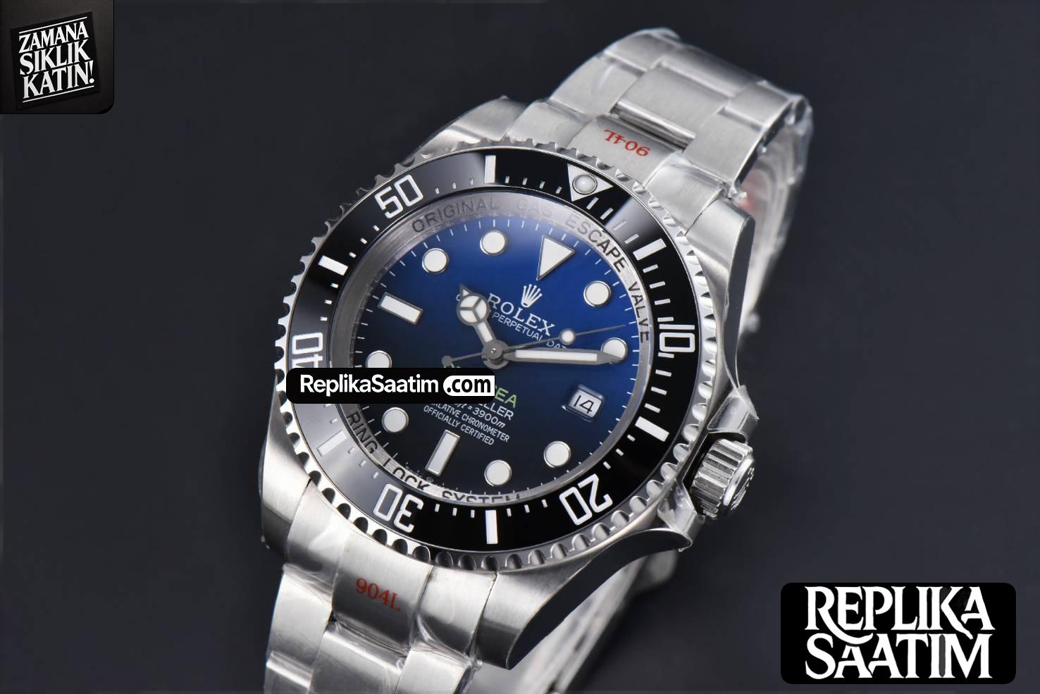 DeepSea Dweller 126660 44mm GMF SS Gradient Blue Dial SS Bracelet VR3235 -03