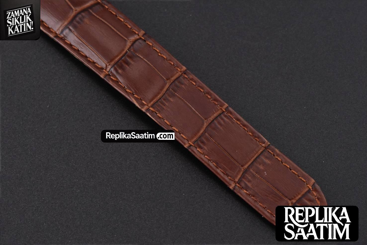 Drive De Cartier RG 40mm APSF White Dial Brown Leather Strap A23J -26