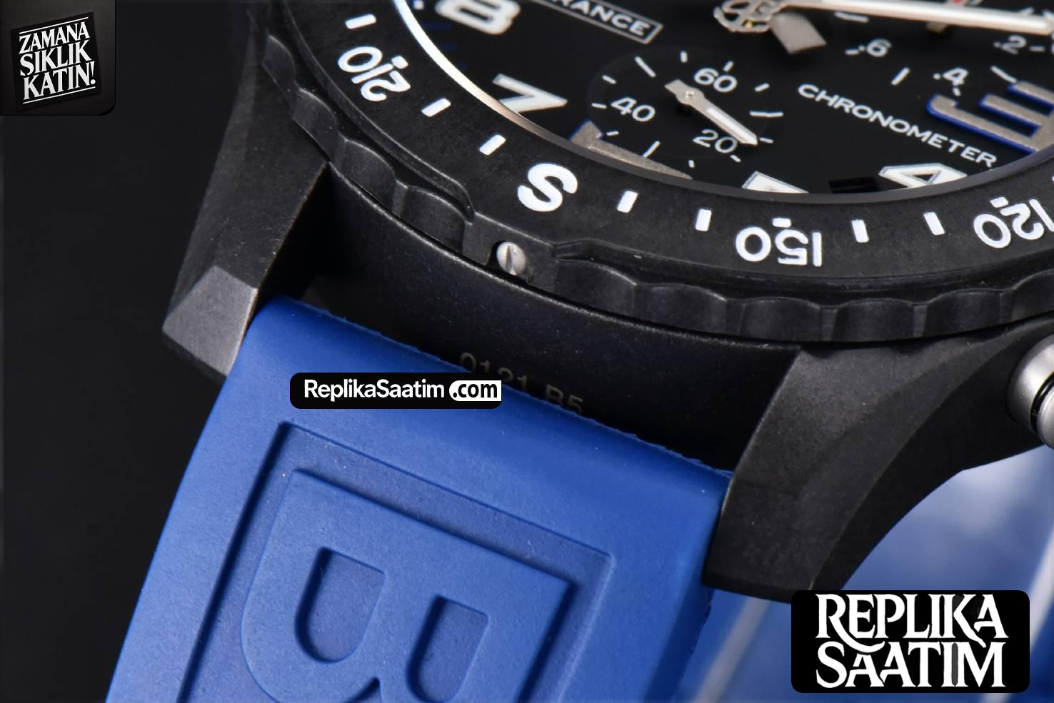 Endurance Pro 44mm OF Blue Chronometer Dial Blue Rubber Strap Swiss Quartz -12