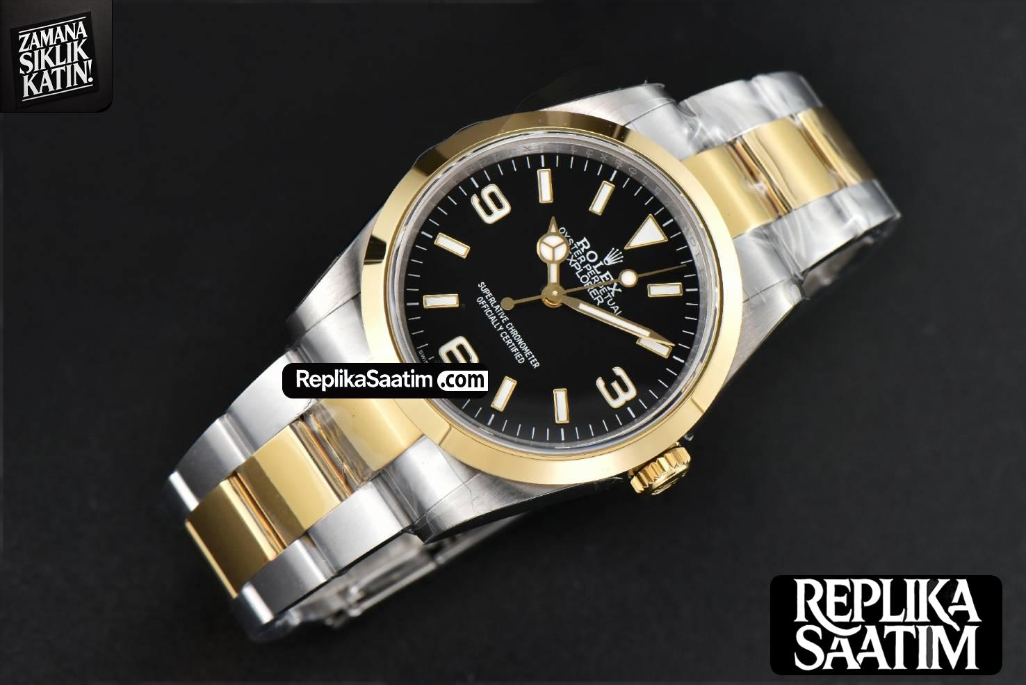 Explorer 124273 36mm YG/SS 316L BPF Black Dial YG/SS Bracelet A2824 -03