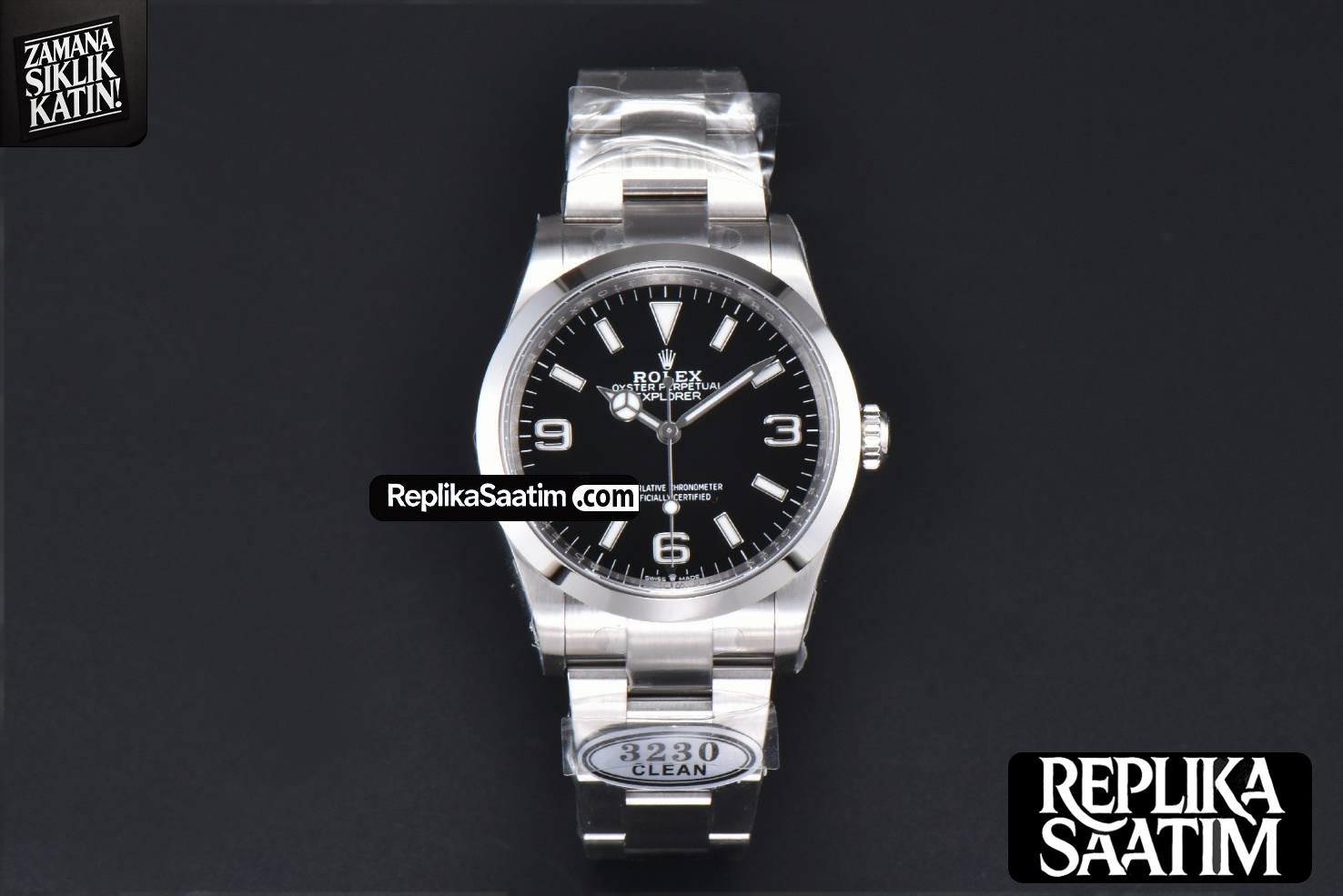 Explorer I 124270 36mm 904L Clean CF Black Dial SS Bracelet VR3230 -02