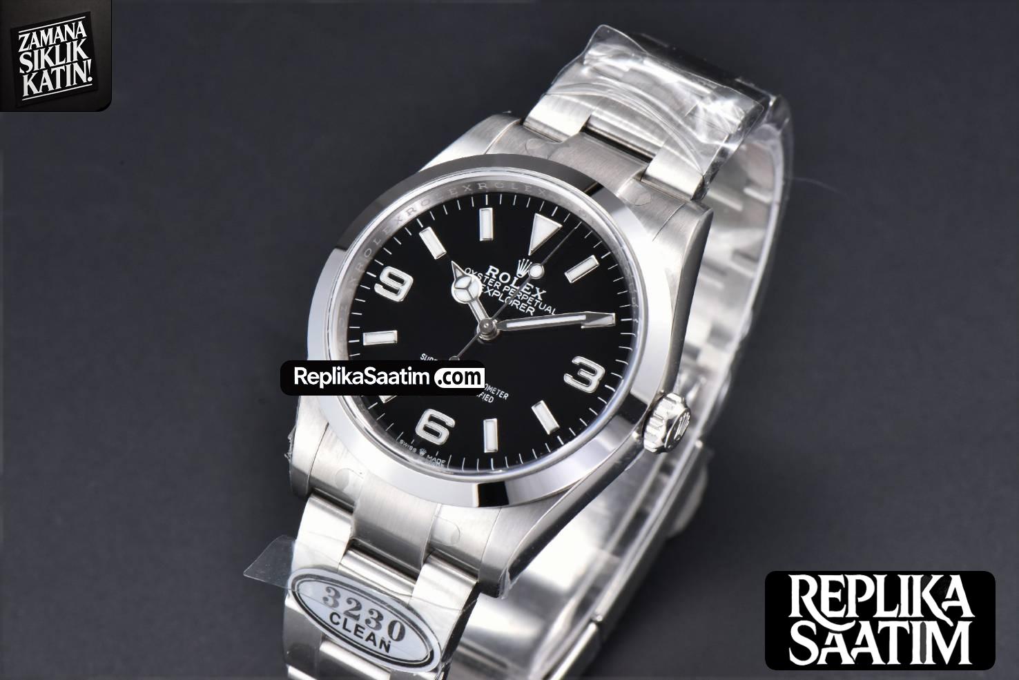 Explorer I 124270 36mm 904L Clean CF Black Dial SS Bracelet VR3230 -04