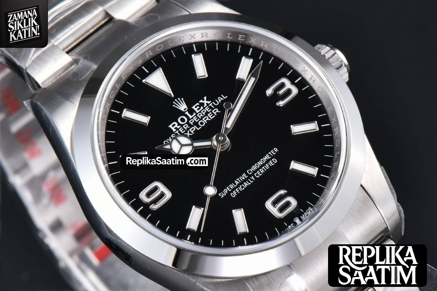 Explorer I 124270 36mm 904L Clean CF Black Dial SS Bracelet VR3230 -13