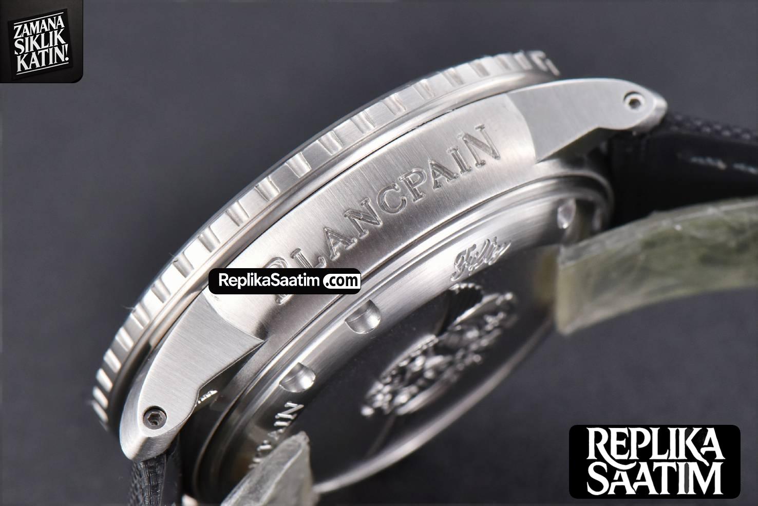 Fifty Fathoms Black ZF 45MM Black Dial SS Bracelet A2836 -14