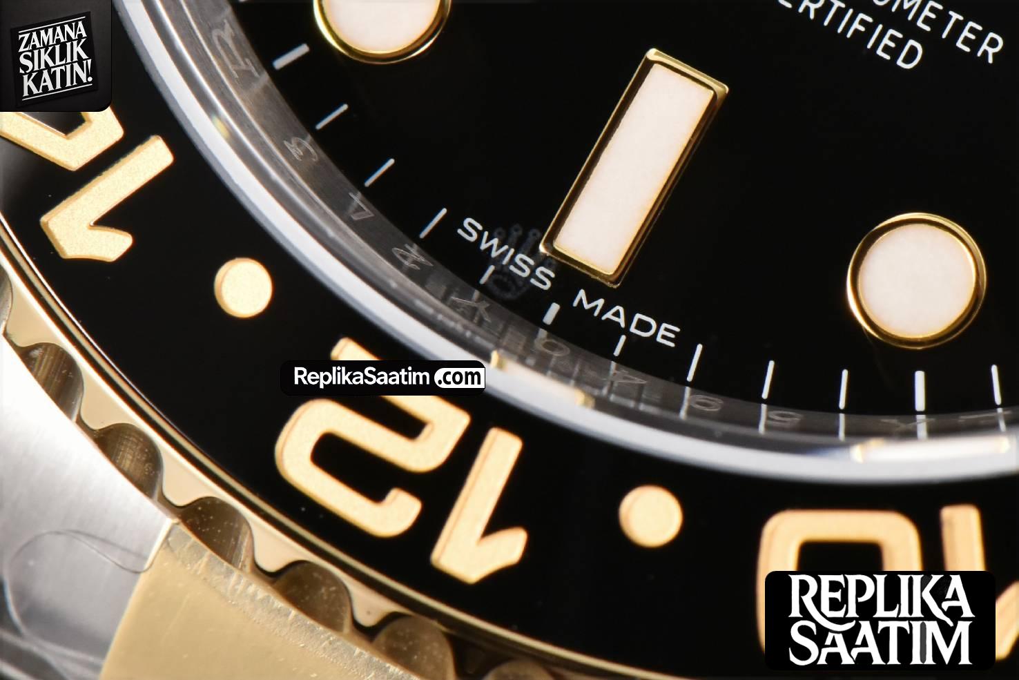 GMT Master II 116713 YG/SS 904L 40mm Clean CF Black Dial Oyster Bracelet VR3186 -07