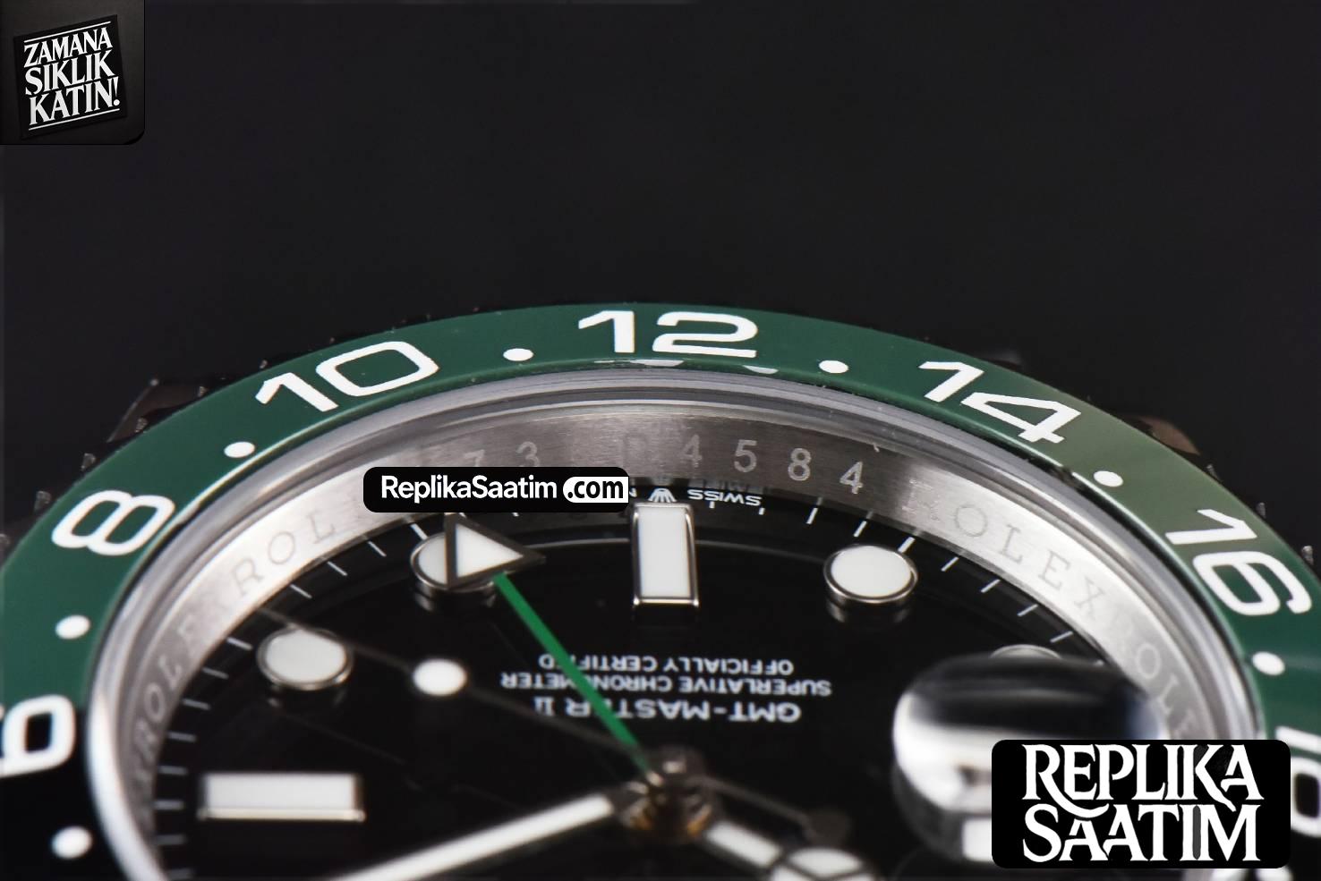GMT Master II 126720 VTNR 904L V9F Sprite Black/Green Oyster Bracelet SH3285 -14