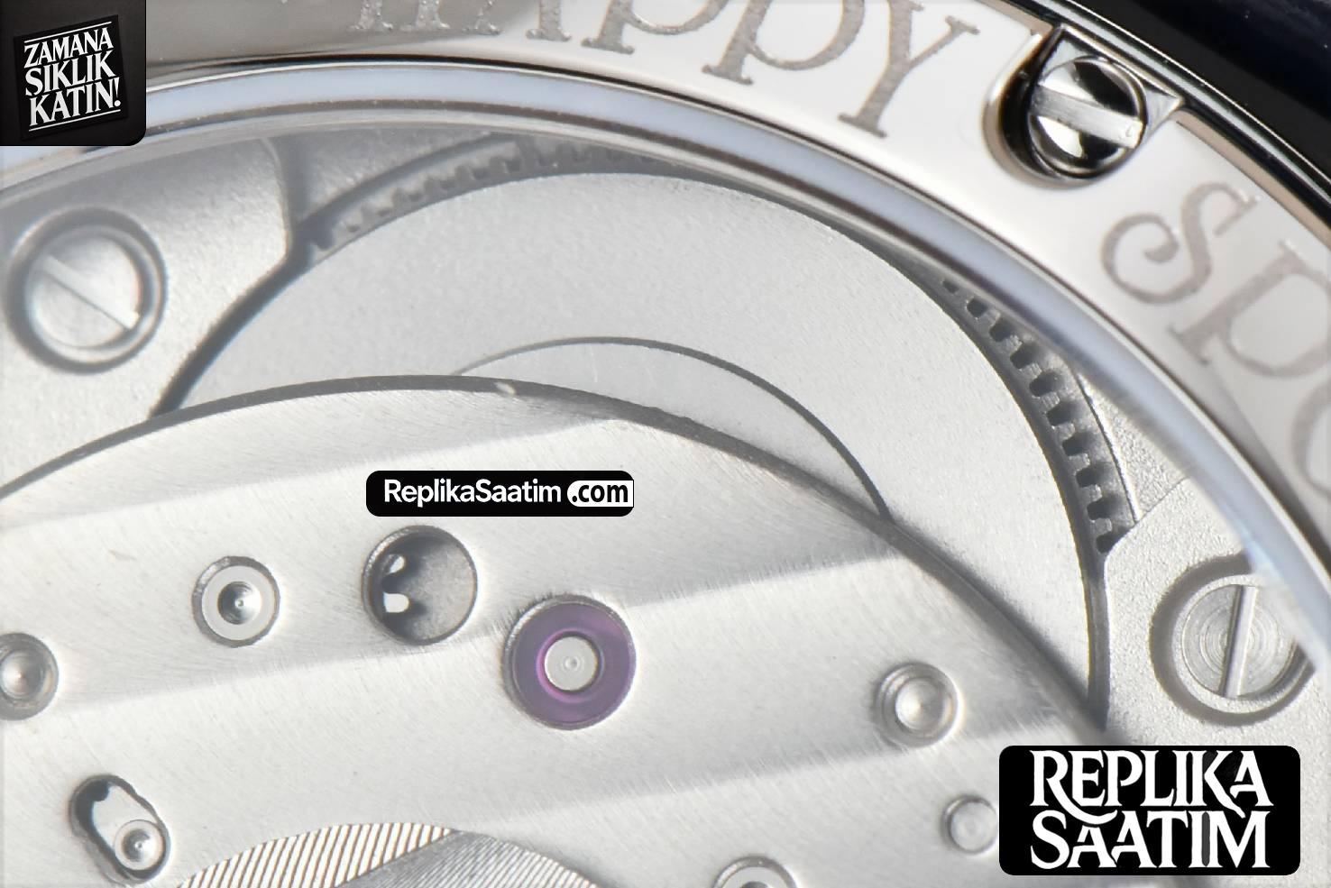 Happy Sport Automatic RG/SS 33mm HWF White Dial Grape Leather Starp A2892 -25