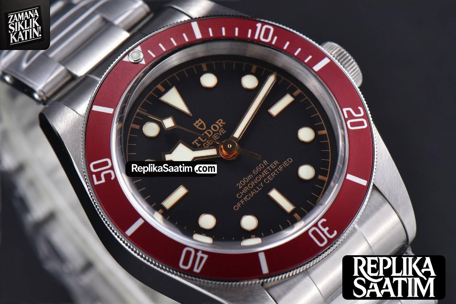 Heritage 2016 Black Bay Shield Red 41MM ZF SS Bracelet A2824 -11