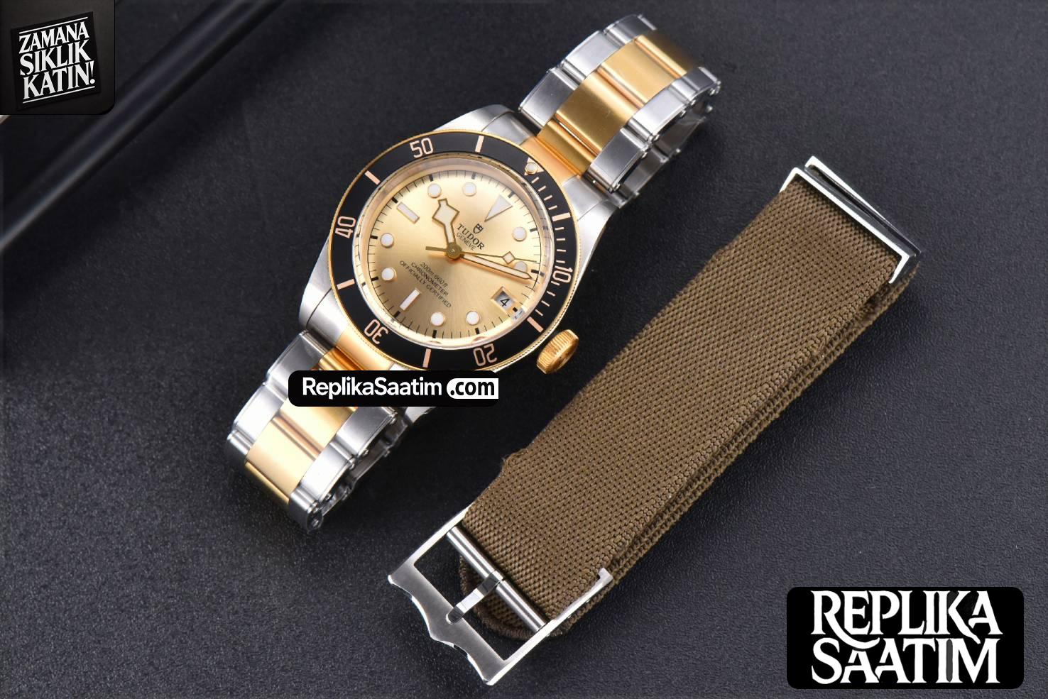 Heritage Black Bay S&G 41MM ZF YG Dial YG/SS Bracelet A2824 -23