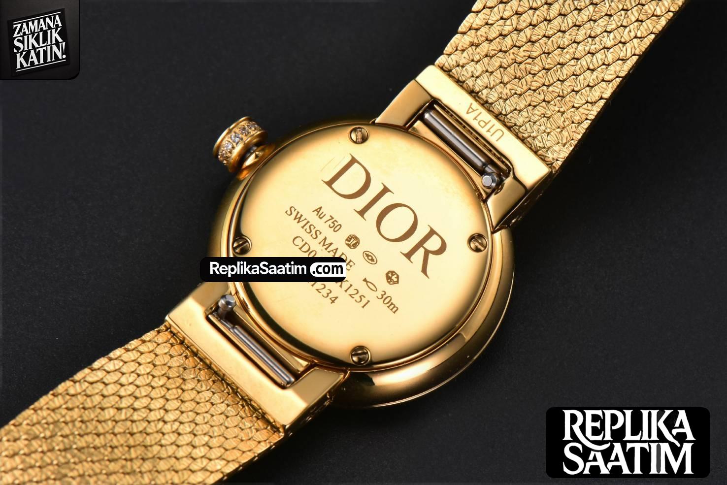 La D My Dior 25mm K11F Gold Dial Quartz -11