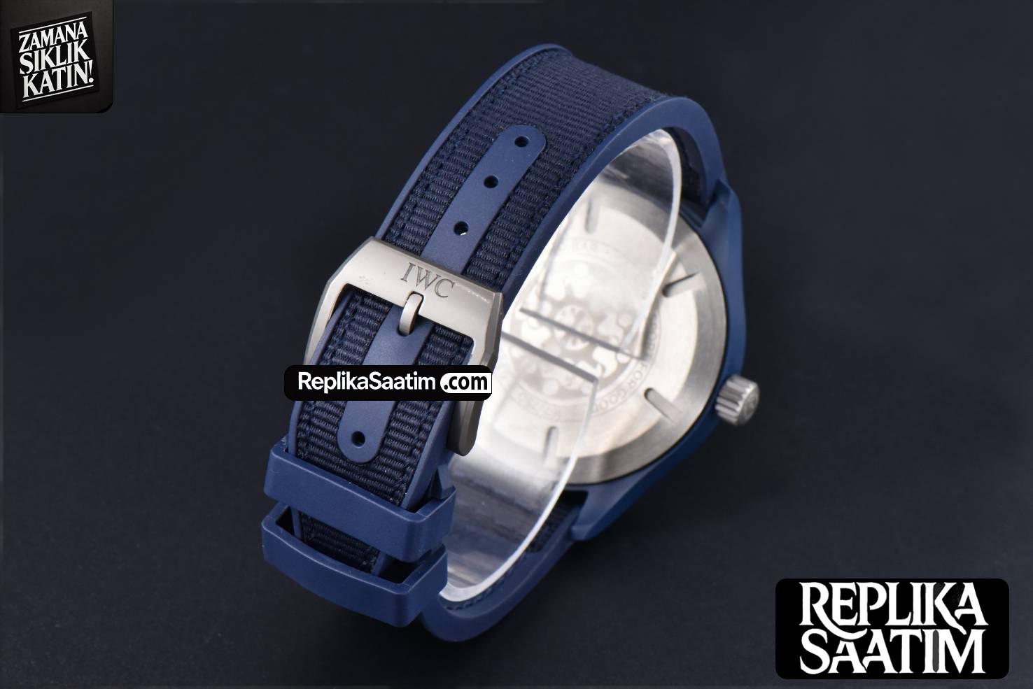 Laureus IW328101 41mm V7F Blue Ceramic Blue Dial Nylon/Rubber Strap -24