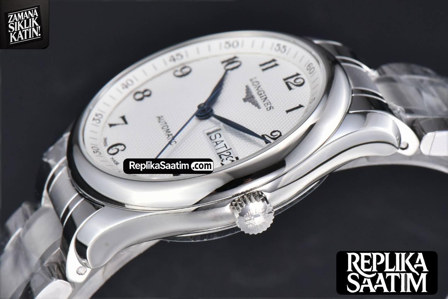 Longines Master Automatic 40mm LGF White Dial SS Bracelet -10