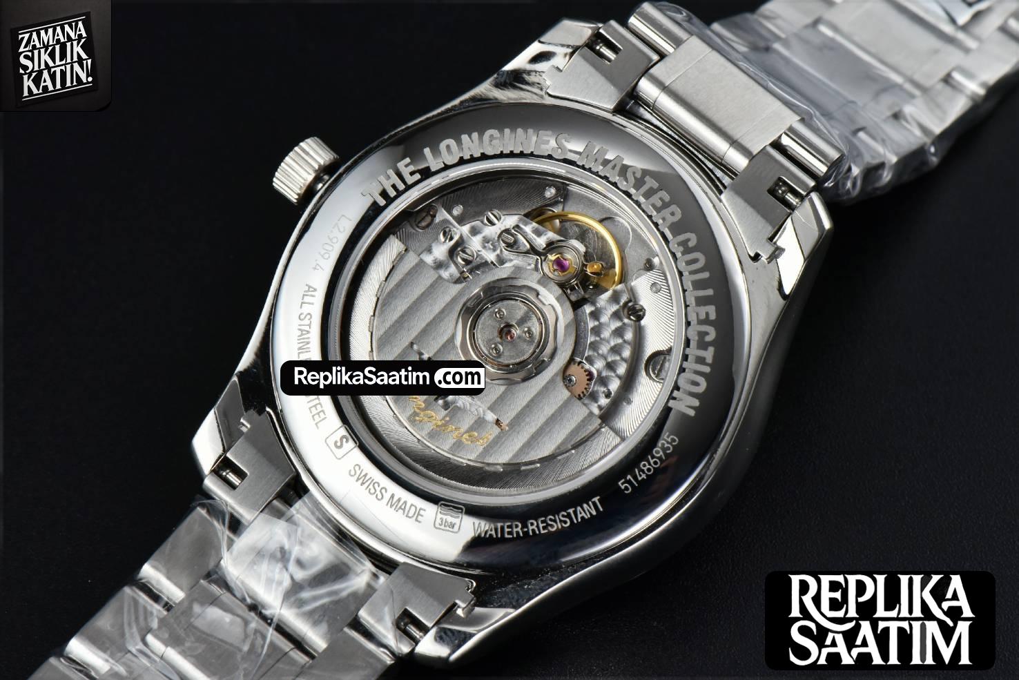 Longines Master Moonphase 40MM GF Blue Dial Stick Marker SS Bracelet A899 -17