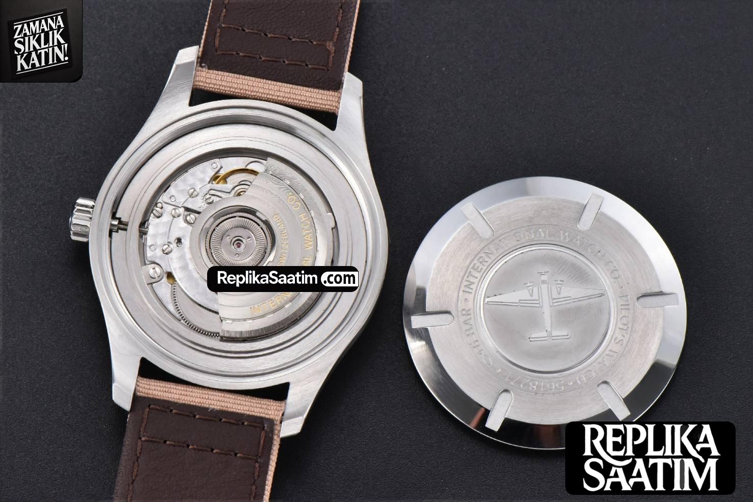 Mark XVIII IWC327017 V7F 40MM White Dial Beige Leather Strap V7F A2892 -17
