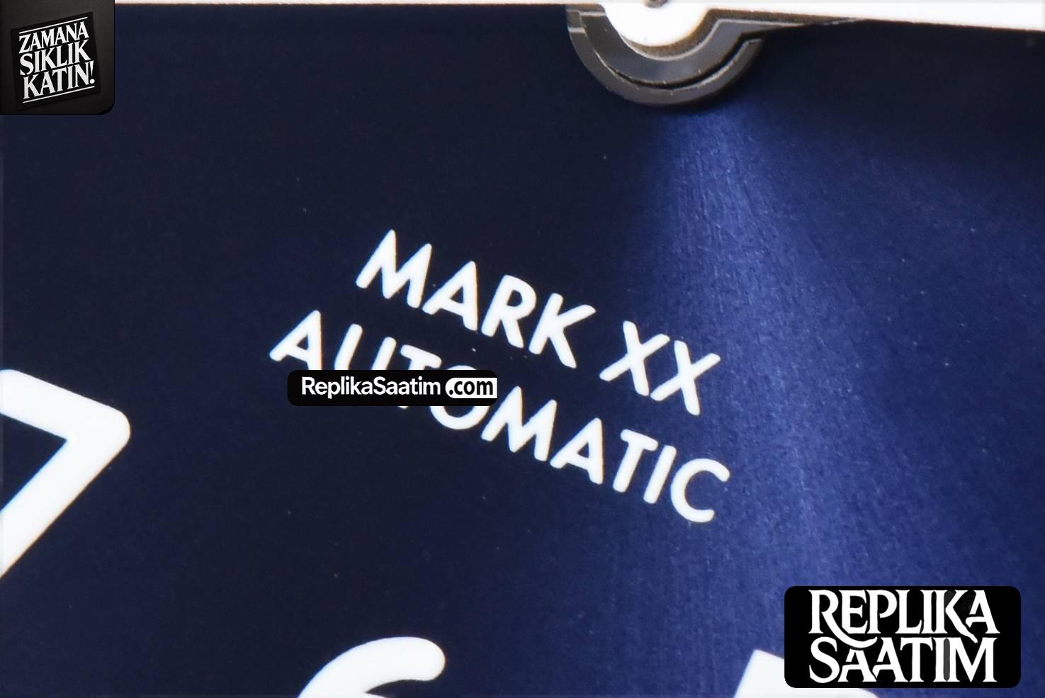 Mark XX IWC328203 40mm GSF Blue Dial Blue Leather Strap A2892 -05